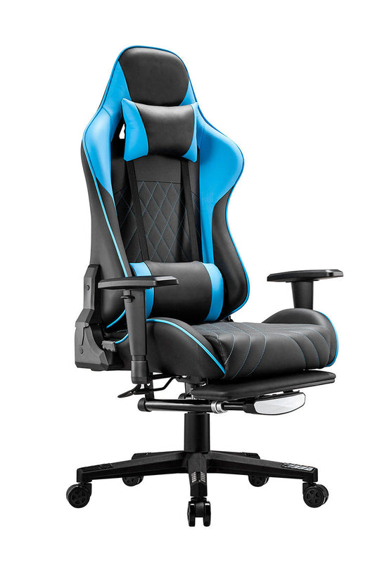 Ergonomic Racing Style Gaming Chair - Blue